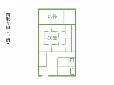 「瑞光」和室 間取り図（一例）